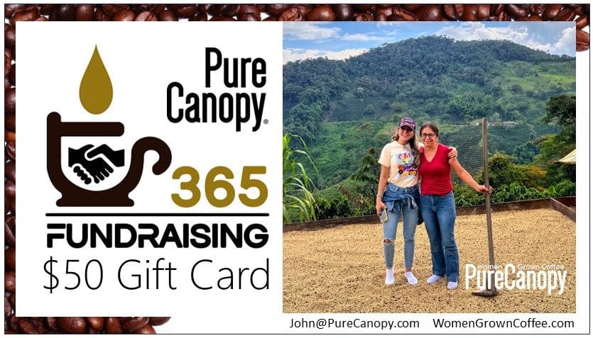 Fundraising 365 Pure Canopy Coffee Gift Card